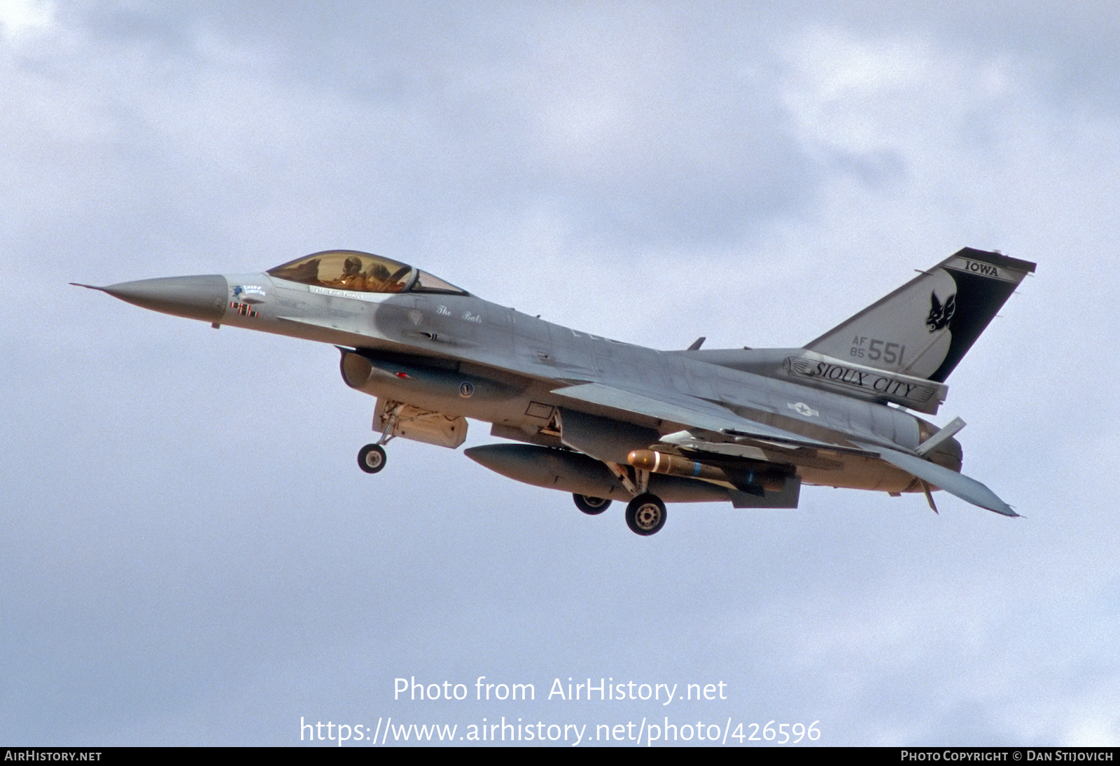 Aircraft Photo of 85-1551 / AF85-551 | General Dynamics GF-16C Fighting Falcon | USA - Air Force | AirHistory.net #426596