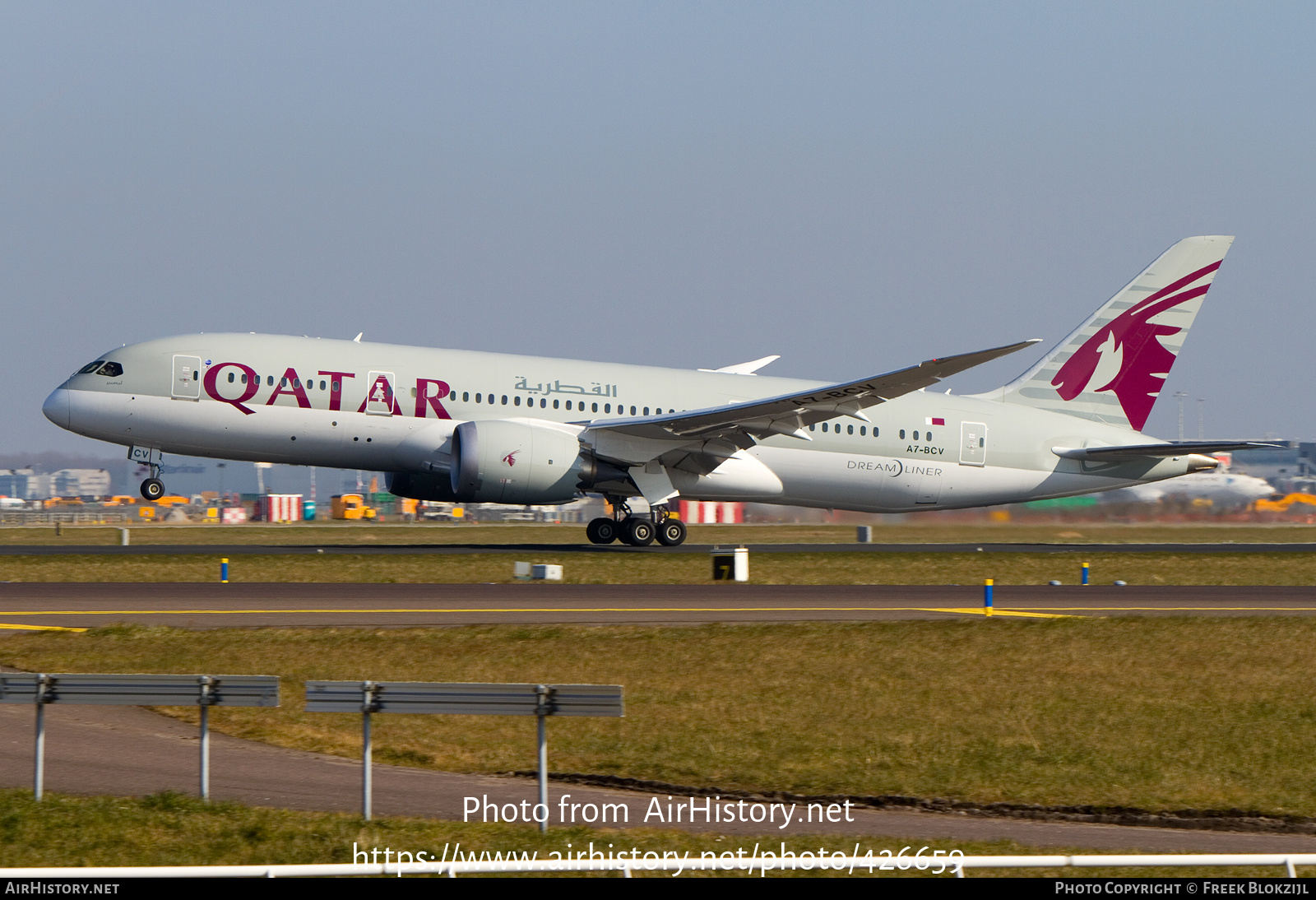 Aircraft Photo of A7-BCV | Boeing 787-8 Dreamliner | Qatar Airways | AirHistory.net #426659