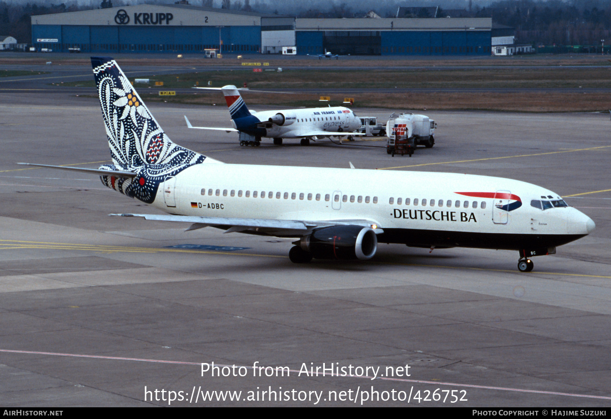 Aircraft Photo of D-ADBC | Boeing 737-3L9 | Deutsche BA | AirHistory.net #426752