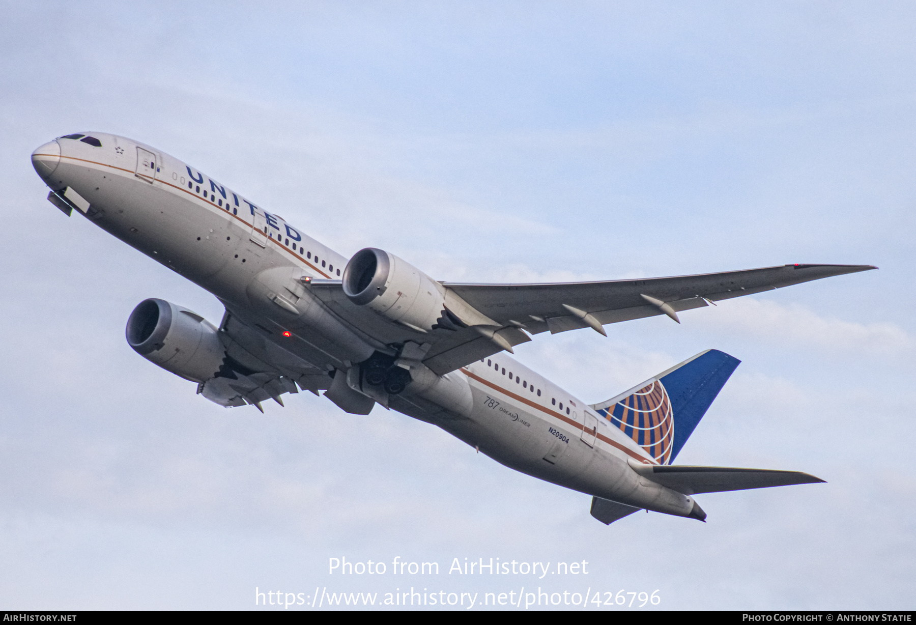 Aircraft Photo of N20904 | Boeing 787-8 Dreamliner | United Airlines | AirHistory.net #426796