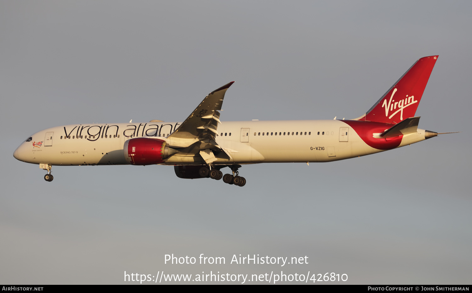 Aircraft Photo of G-VZIG | Boeing 787-9 Dreamliner | Virgin Atlantic Airways | AirHistory.net #426810