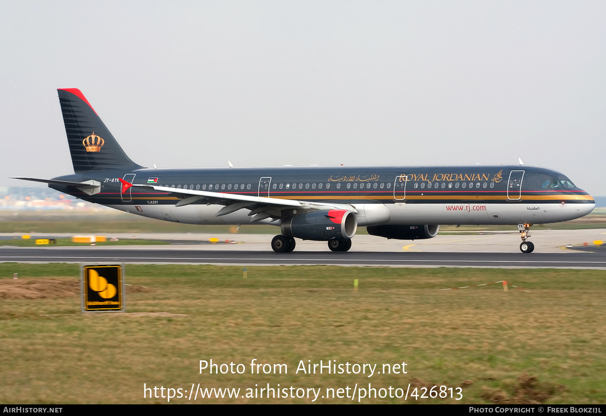 Aircraft Photo of JY-AYK | Airbus A321-231 | Royal Jordanian Airlines | AirHistory.net #426813