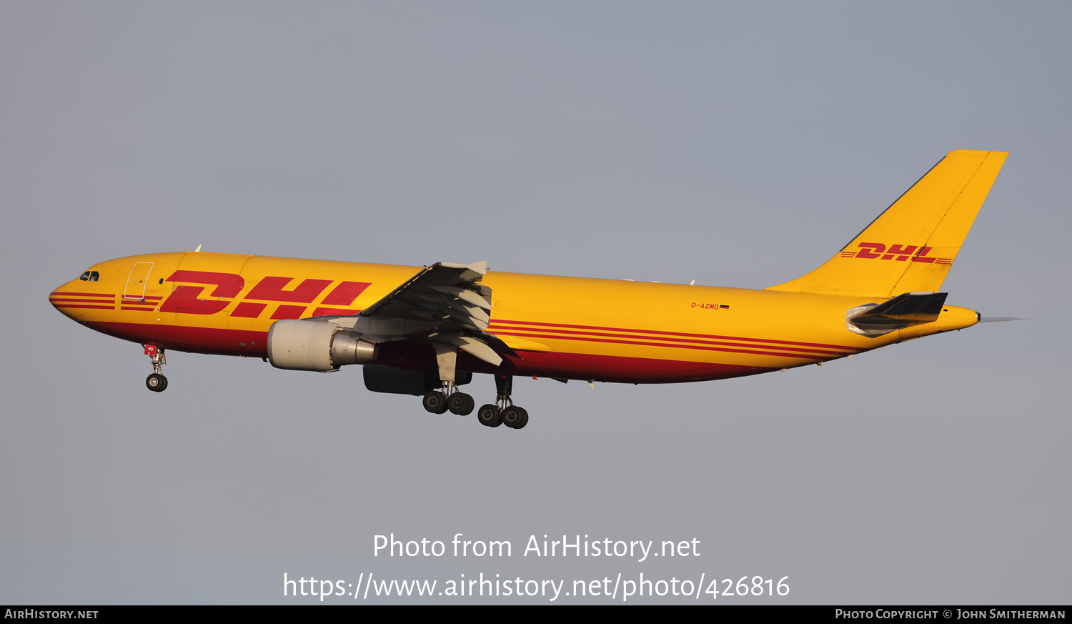 Aircraft Photo of D-AZMO | Airbus A300F4-622R | DHL International | AirHistory.net #426816