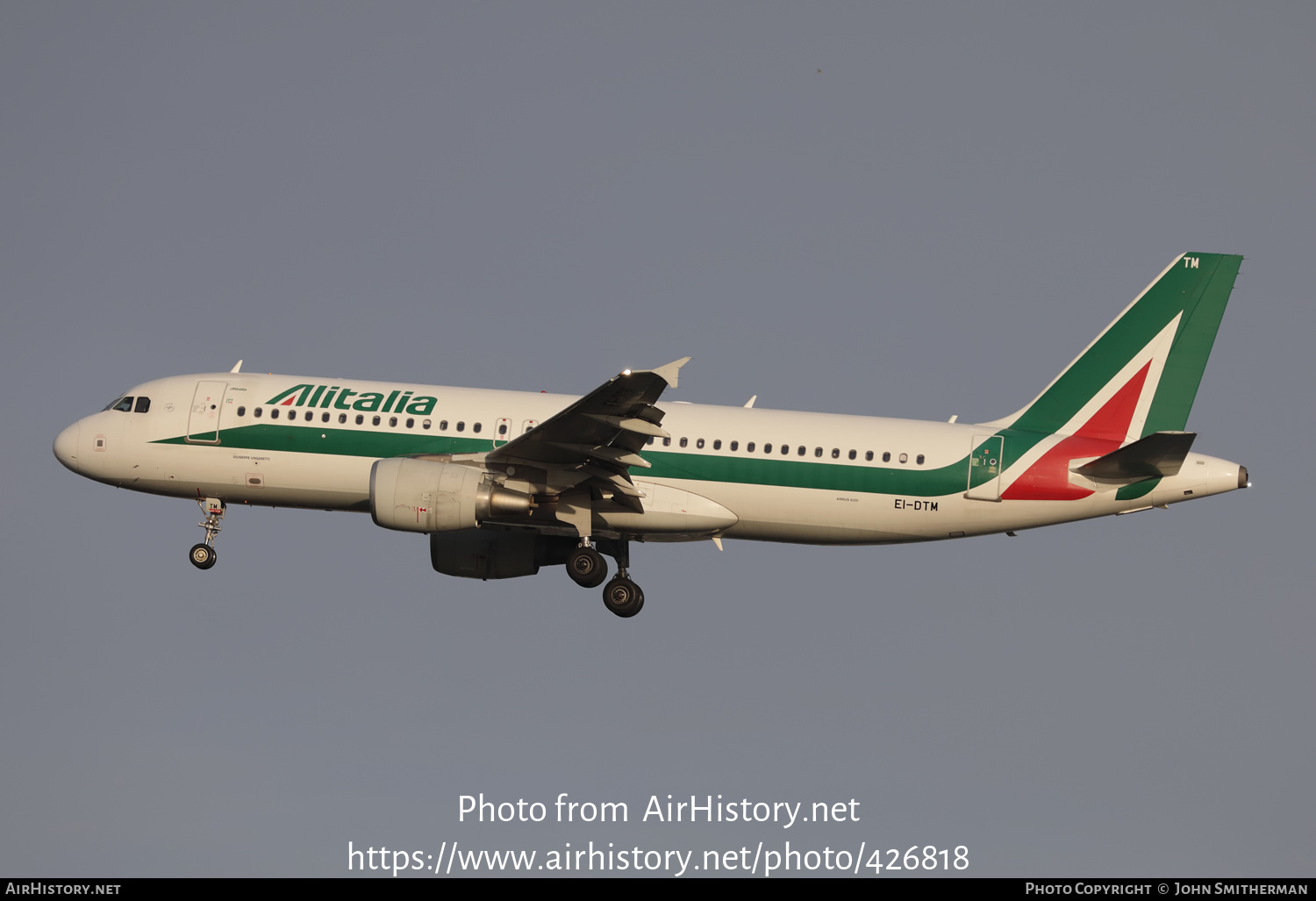 Aircraft Photo of EI-DTM | Airbus A320-216 | Alitalia | AirHistory.net #426818