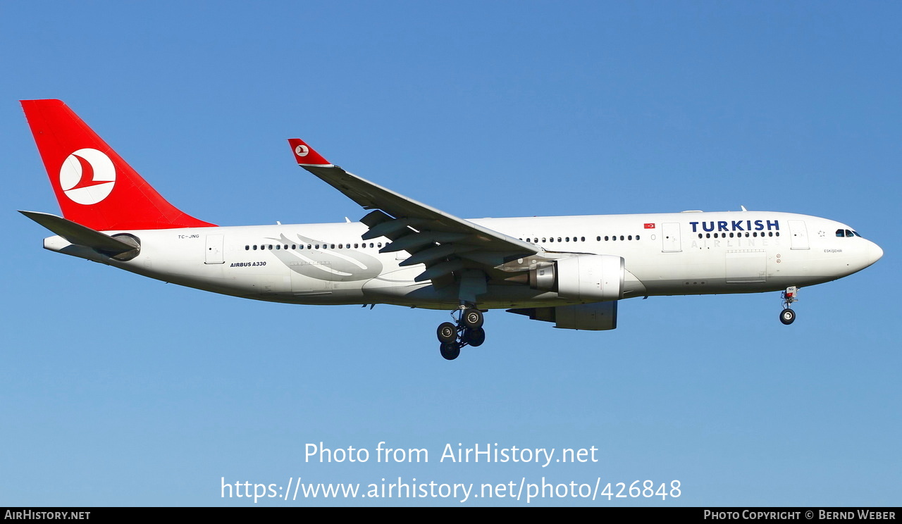 Aircraft Photo of TC-JNG | Airbus A330-203 | Turkish Airlines | AirHistory.net #426848