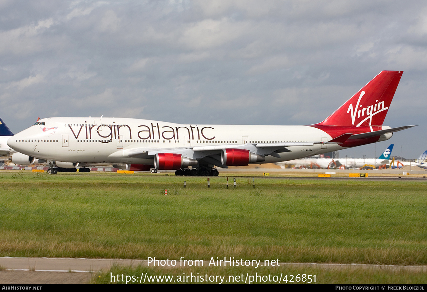 Aircraft Photo of G-VBIG | Boeing 747-4Q8 | Virgin Atlantic Airways | AirHistory.net #426851