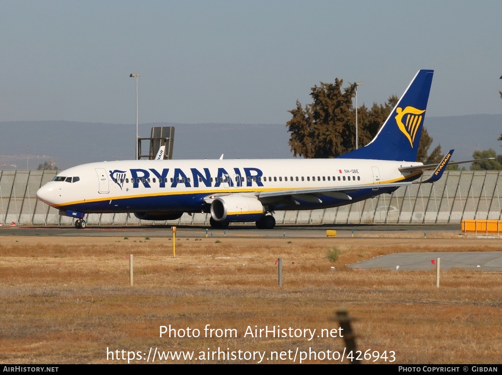 Aircraft Photo of 9H-QBE | Boeing 737-8AS | Ryanair | AirHistory.net #426943