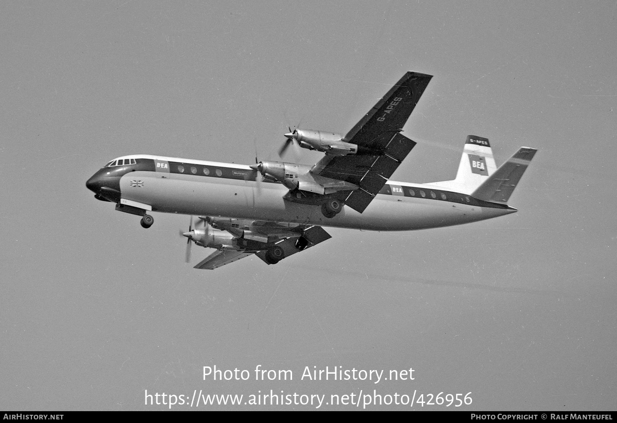 Aircraft Photo of G-APES | Vickers Vanguard | BEA - British European Airways | AirHistory.net #426956