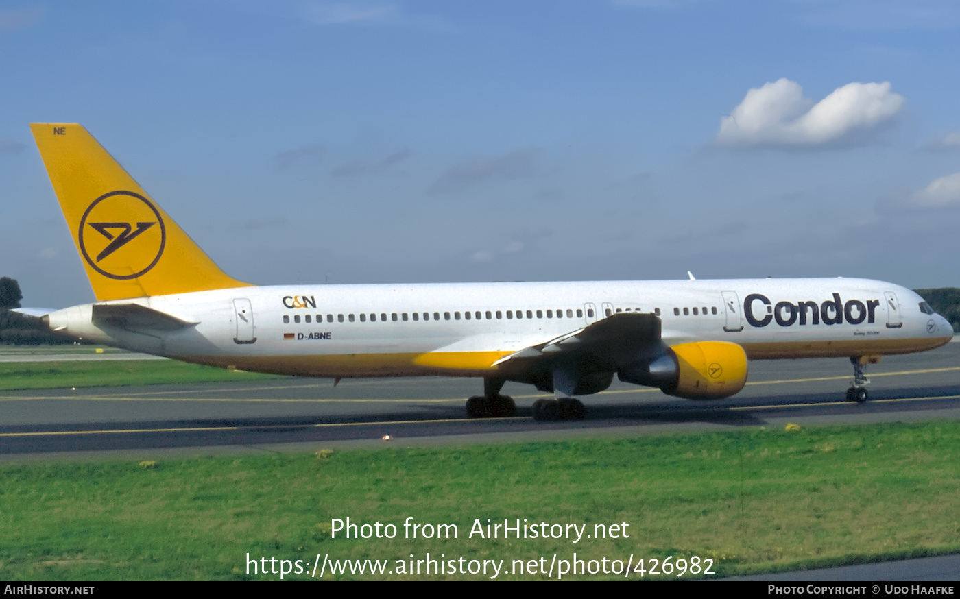 Aircraft Photo of D-ABNE | Boeing 757-230 | Condor Flugdienst | AirHistory.net #426982