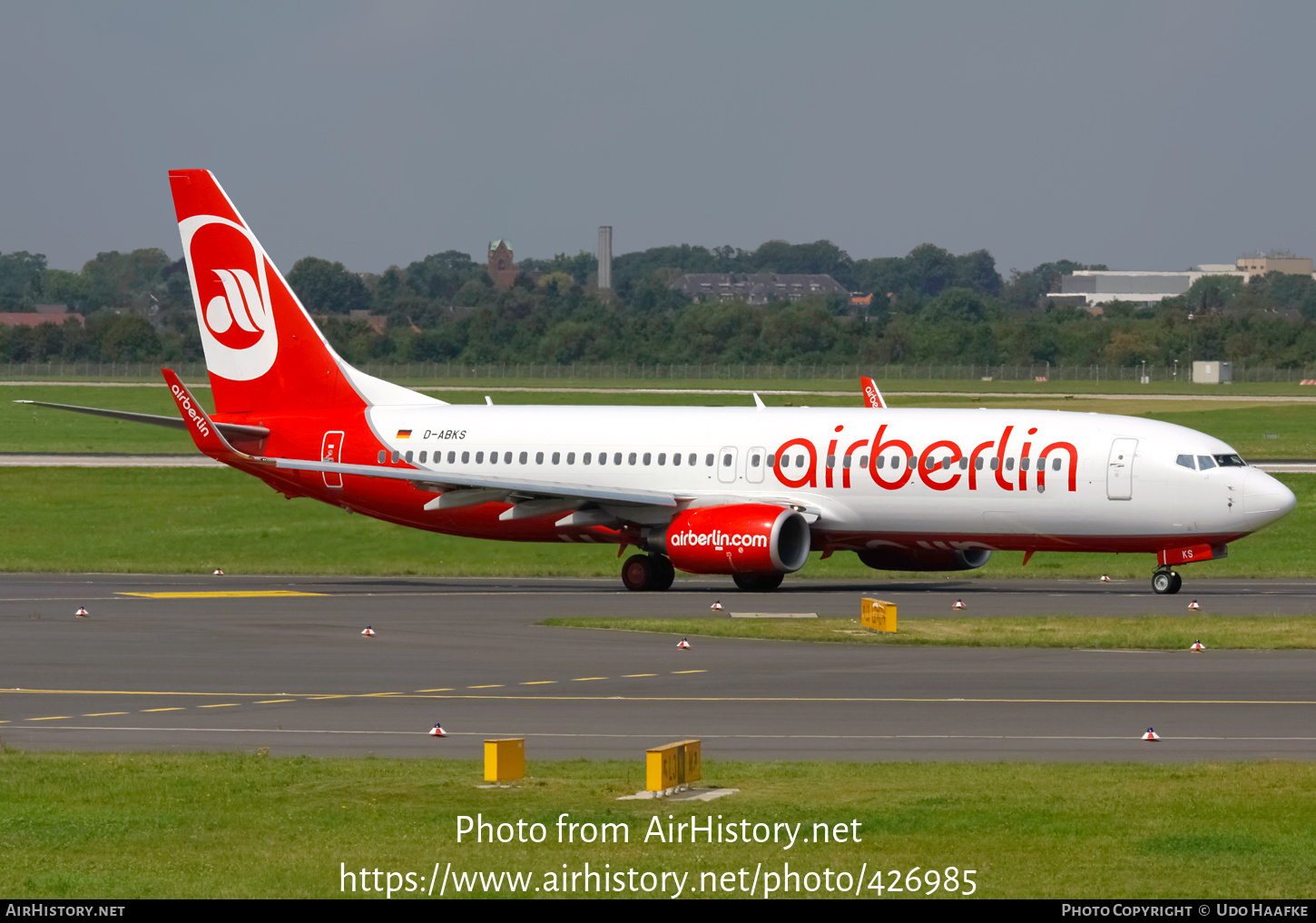 Aircraft Photo of D-ABKS | Boeing 737-86J | Air Berlin | AirHistory.net #426985