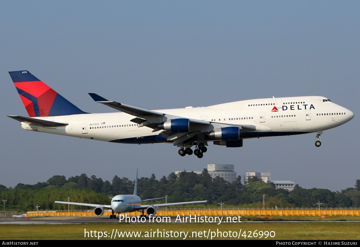 Aircraft Photo of N673US | Boeing 747-451 | Delta Air Lines | AirHistory.net #426990