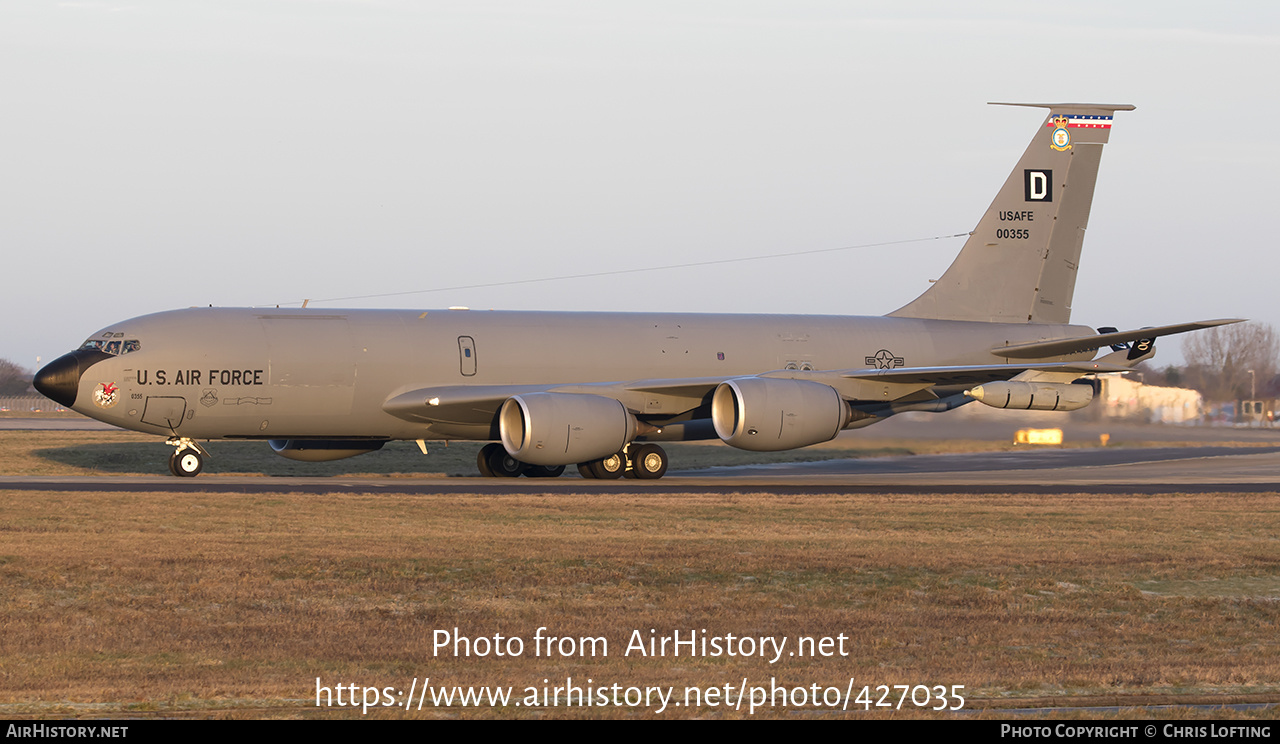 Aircraft Photo of 60-0355 / 00355 | Boeing KC-135R Stratotanker | USA - Air Force | AirHistory.net #427035