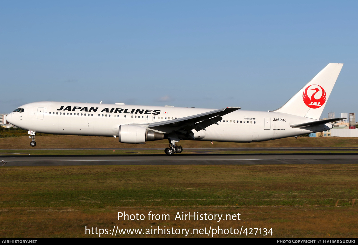 Aircraft Photo of JA623J | Boeing 767-346/ER | Japan Airlines - JAL | AirHistory.net #427134