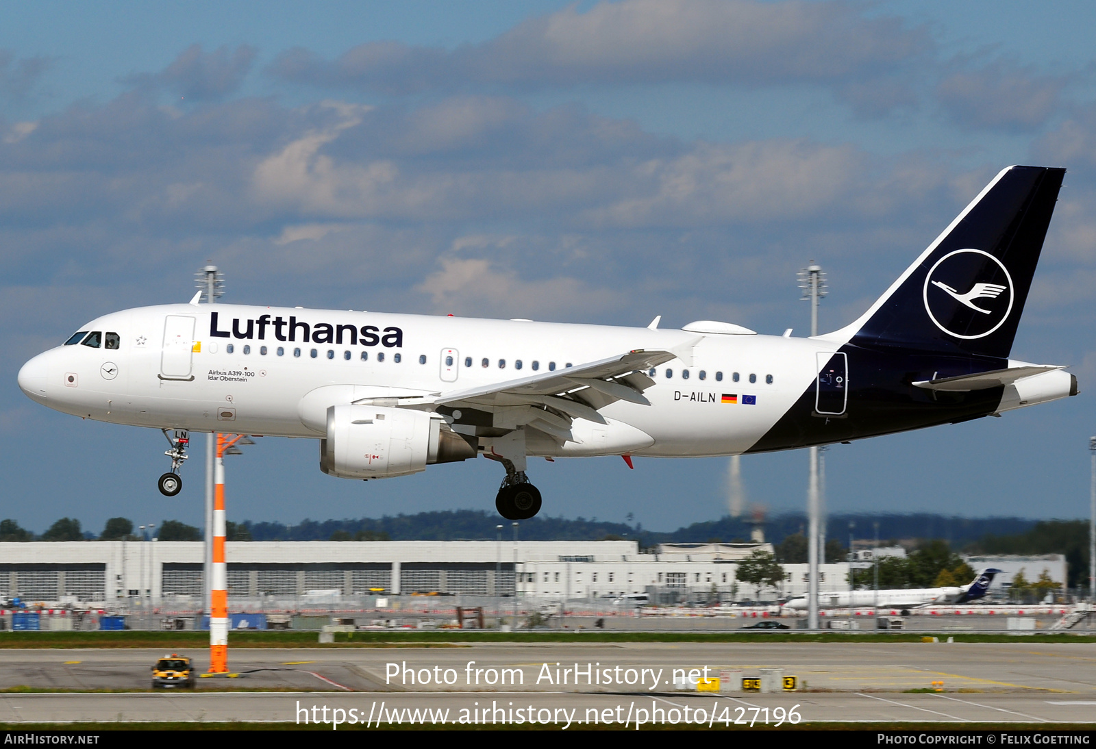 Aircraft Photo of D-AILN | Airbus A319-114 | Lufthansa | AirHistory.net #427196