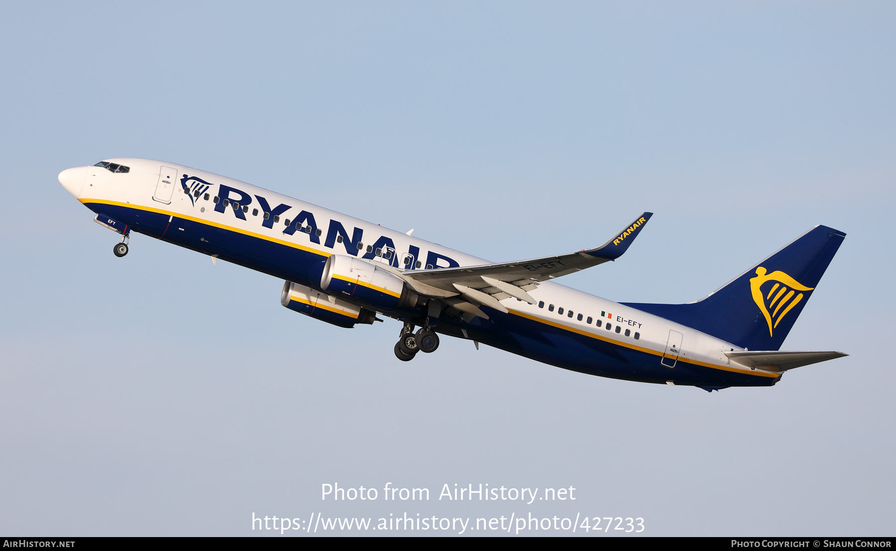 Aircraft Photo of EI-EFY | Boeing 737-8AS | Ryanair | AirHistory.net #427233