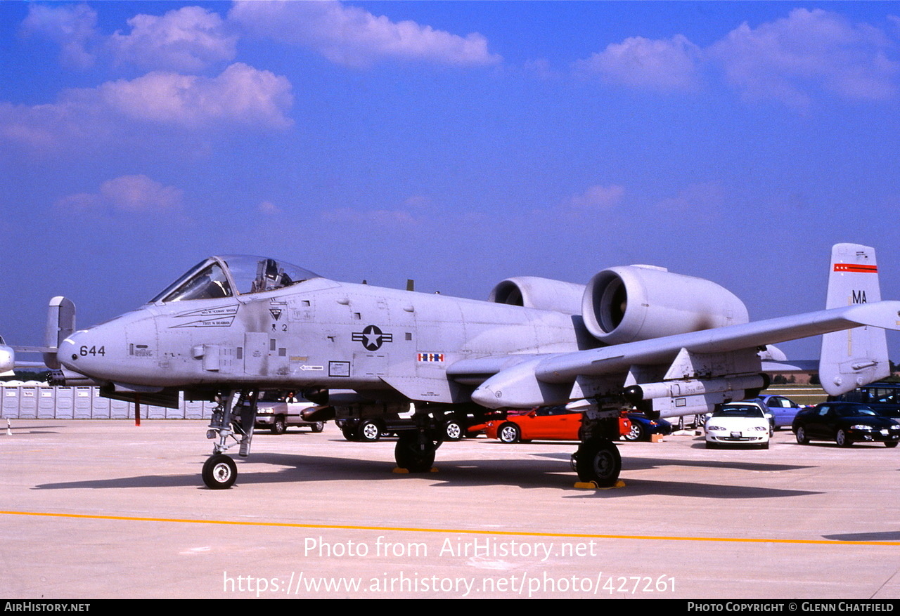 Aircraft Photo of 78-0644 / AF78644 | Fairchild A-10A Thunderbolt II | USA - Air Force | AirHistory.net #427261