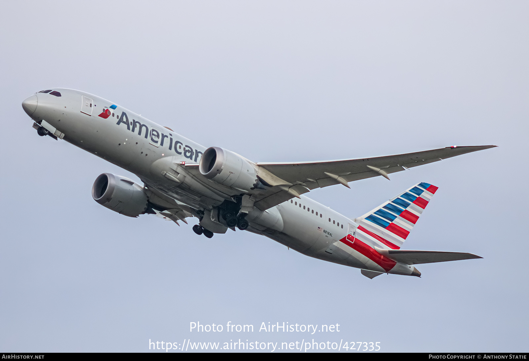 Aircraft Photo of N818AL | Boeing 787-8 Dreamliner | American Airlines | AirHistory.net #427335