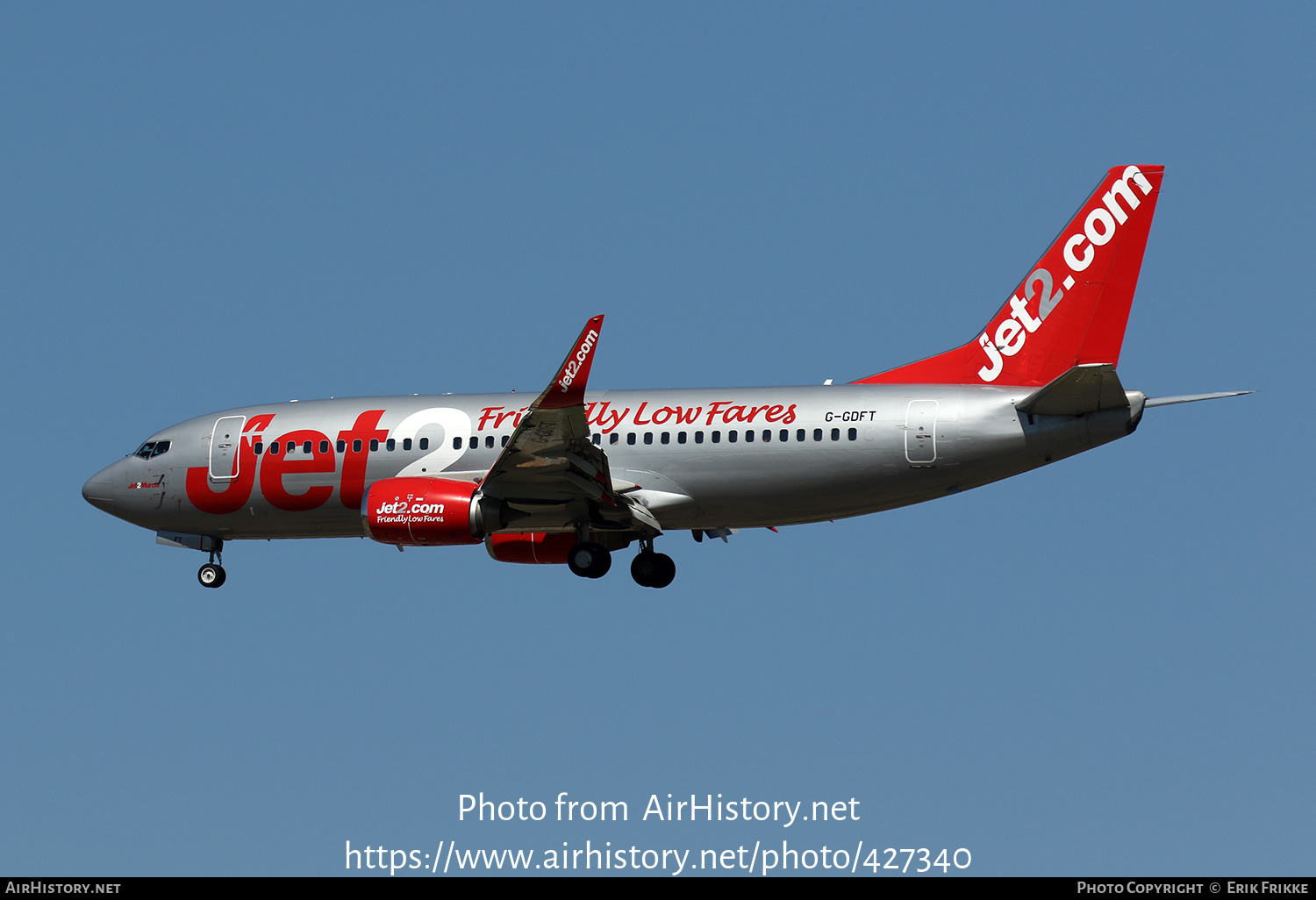 Aircraft Photo of G-GDFT | Boeing 737-36Q | Jet2 | AirHistory.net #427340