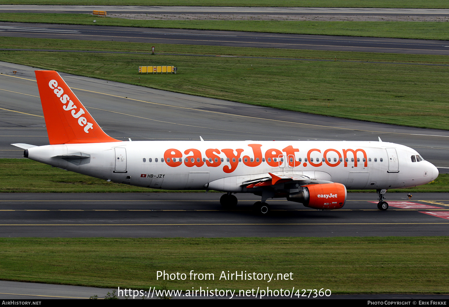 Aircraft Photo of HB-JZY | Airbus A320-214 | EasyJet | AirHistory.net #427360