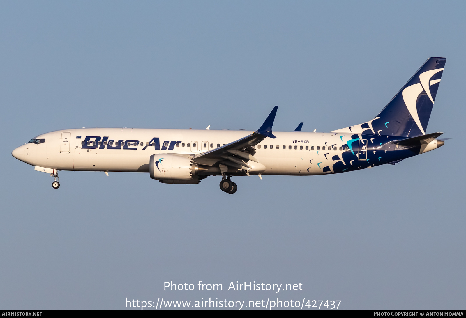 Aircraft Photo of YR-MXB | Boeing 737-8 Max 8 | Blue Air | AirHistory.net #427437