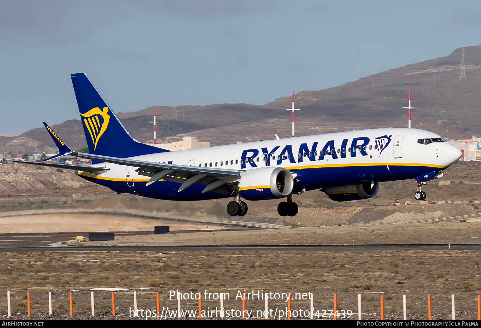 Aircraft Photo of 9H-VUG | Boeing 737-8200 Max 200 | Ryanair | AirHistory.net #427439