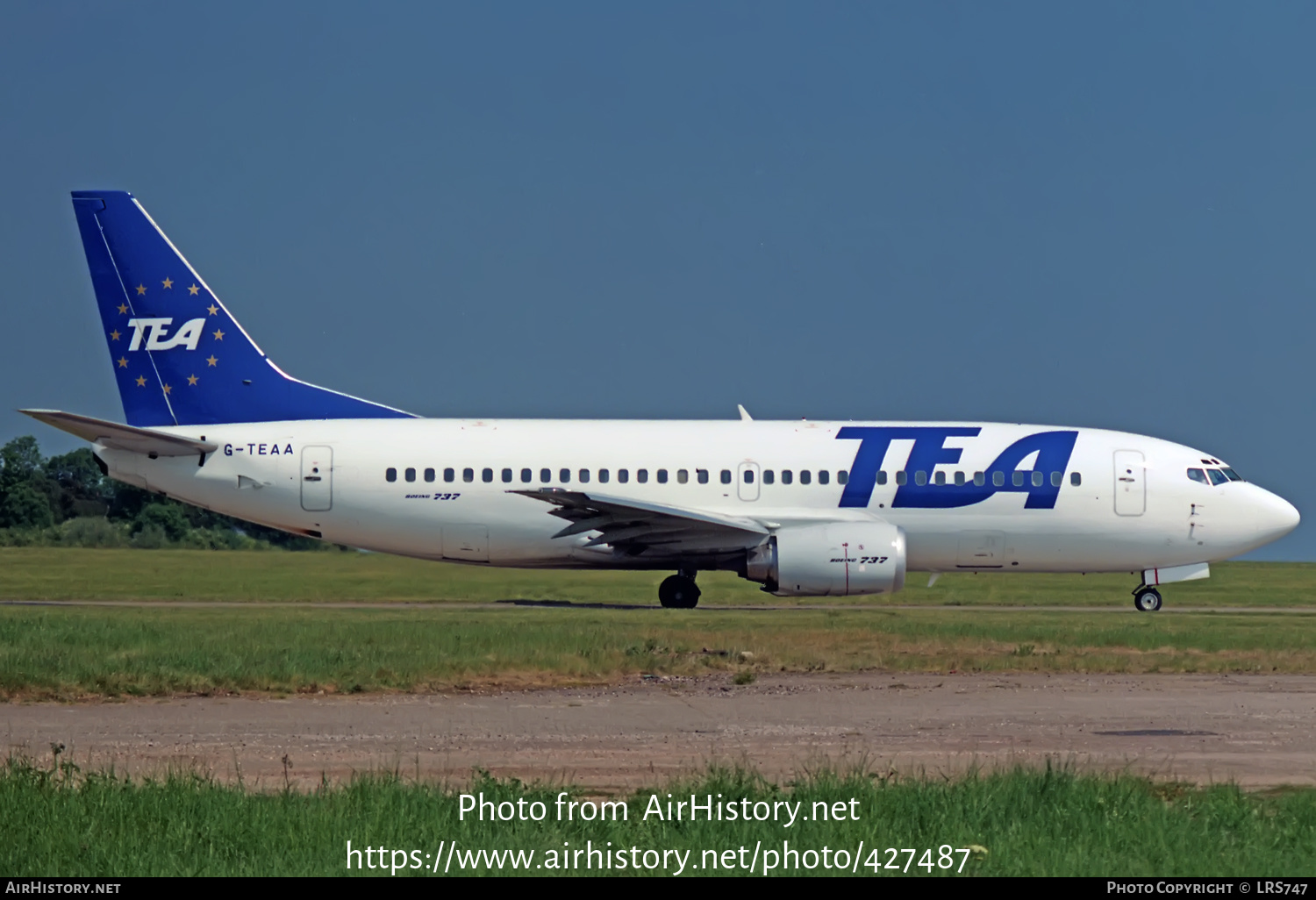 Aircraft Photo of G-TEAA | Boeing 737-3Y0 | TEA - Trans European Airways | AirHistory.net #427487