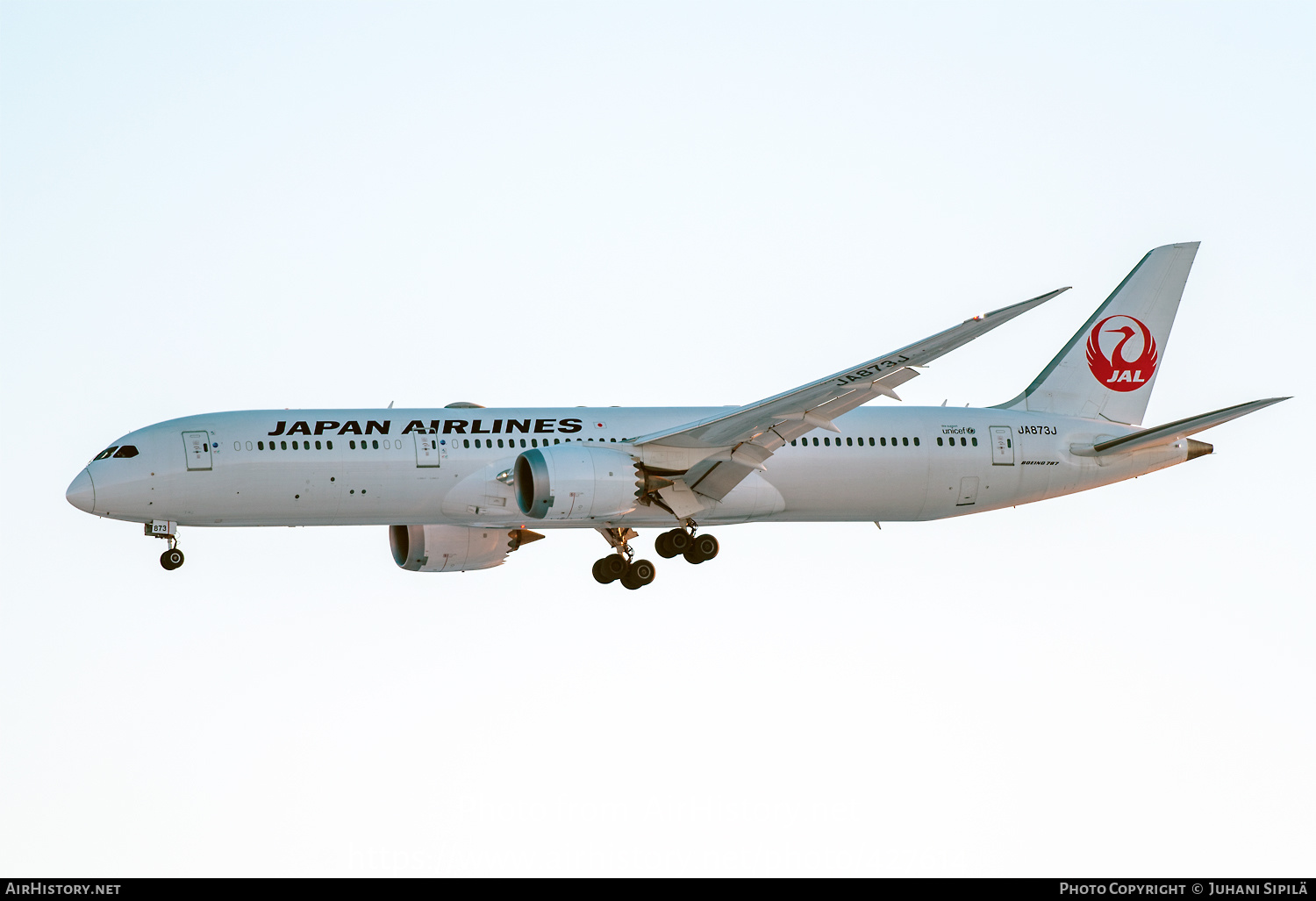 Aircraft Photo of JA873J | Boeing 787-9 Dreamliner | Japan Airlines - JAL | AirHistory.net #427614