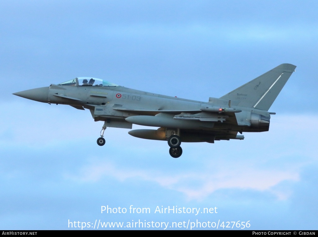 Aircraft Photo of MM7314 | Eurofighter EF-2000 Typhoon S | Italy - Air Force | AirHistory.net #427656