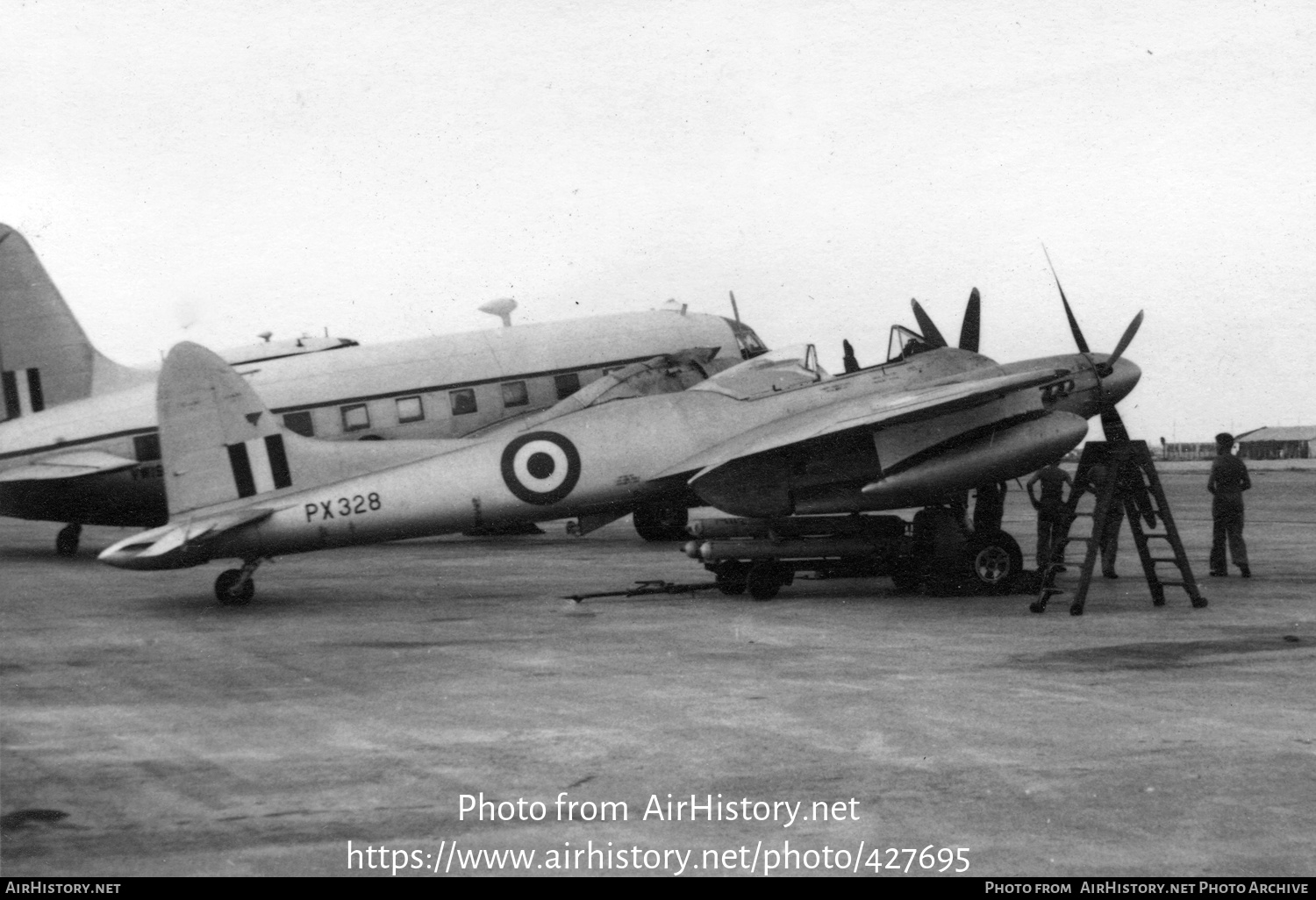 Aircraft Photo of PX328 | De Havilland D.H. 103 Hornet F3 | UK - Air ...