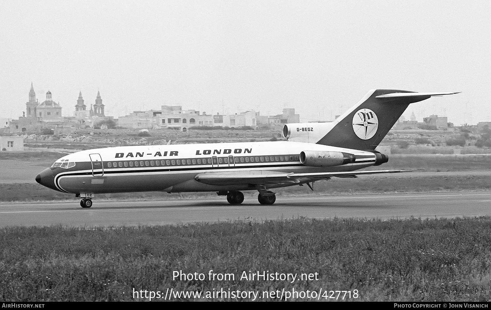 Aircraft Photo of G-BEGZ | Boeing 727-193 | Dan-Air London | AirHistory.net #427718