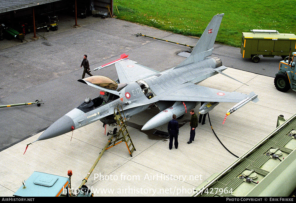 Aircraft Photo of E-176 | Lockheed F-16A Fighting Falcon | Denmark - Air Force | AirHistory.net #427964