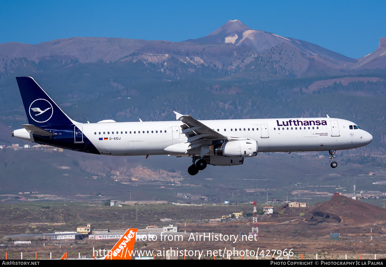 Aircraft Photo of D-AIDJ | Airbus A321-231 | Lufthansa | AirHistory.net #427966