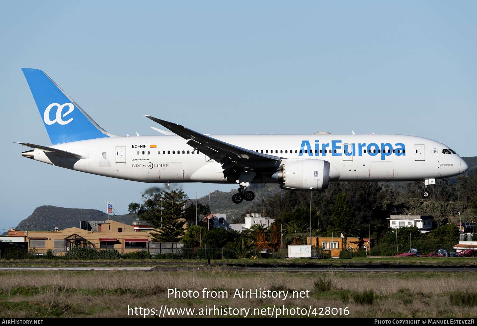 Aircraft Photo of EC-MIH | Boeing 787-8 Dreamliner | Air Europa | AirHistory.net #428016