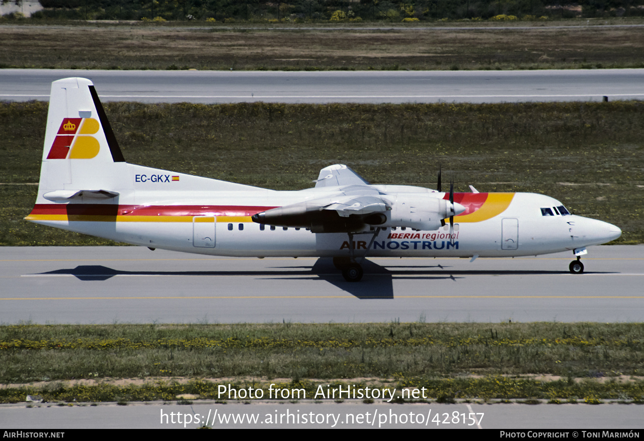 Aircraft Photo of EC-GKX | Fokker 50 | Air Nostrum | AirHistory.net #428157