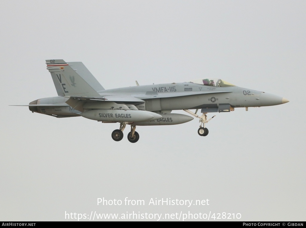 Aircraft Photo of 164895 | McDonnell Douglas F/A-18C Hornet | USA - Marines | AirHistory.net #428210