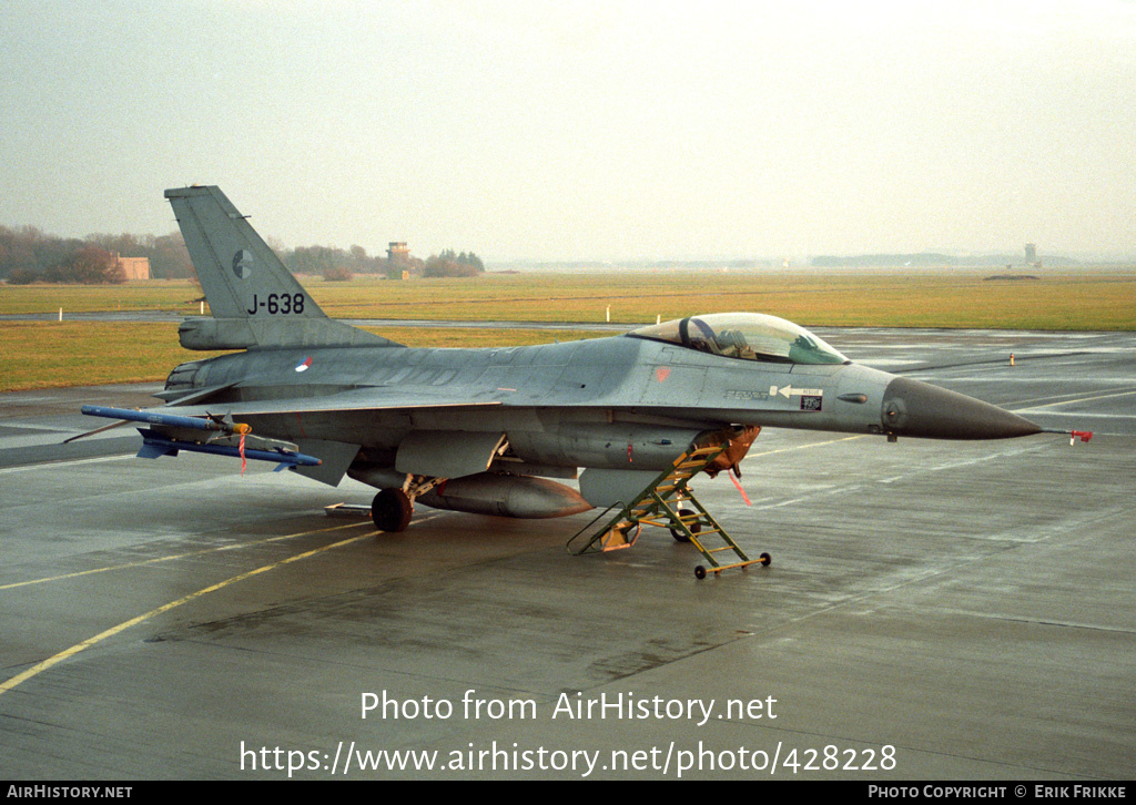 Aircraft Photo of J-638 | General Dynamics F-16A Fighting Falcon | Netherlands - Air Force | AirHistory.net #428228