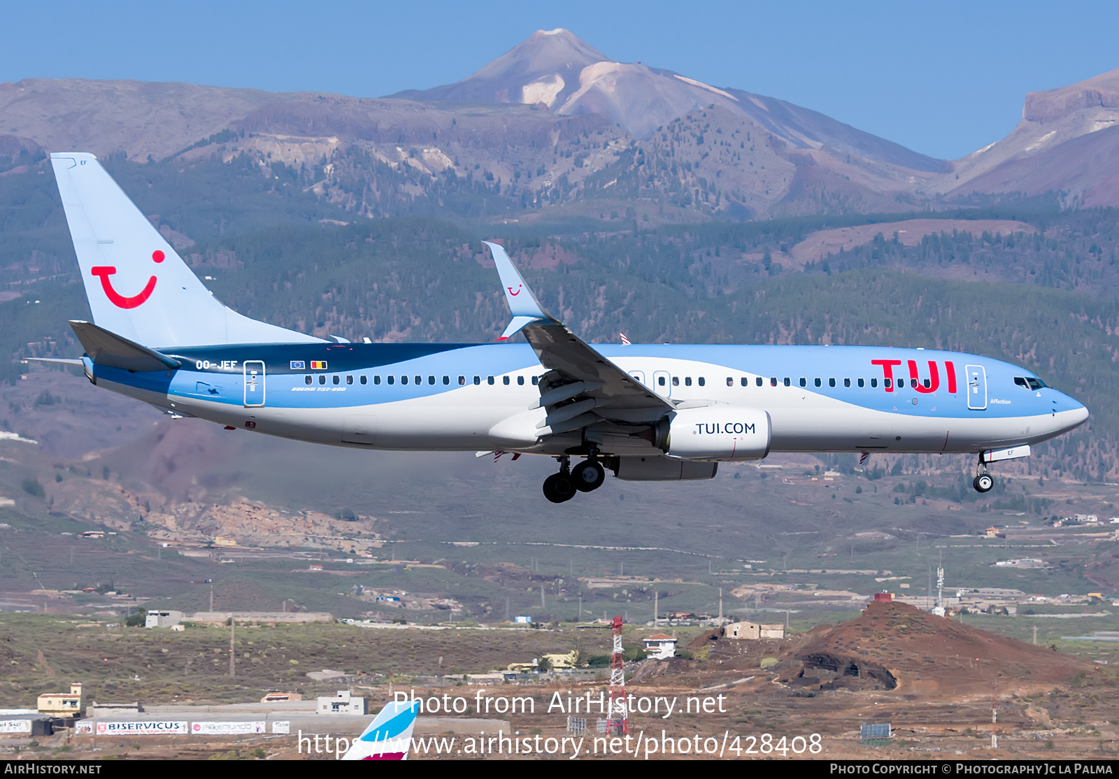 Aircraft Photo of OO-JEF | Boeing 737-8K5 | TUI | AirHistory.net #428408