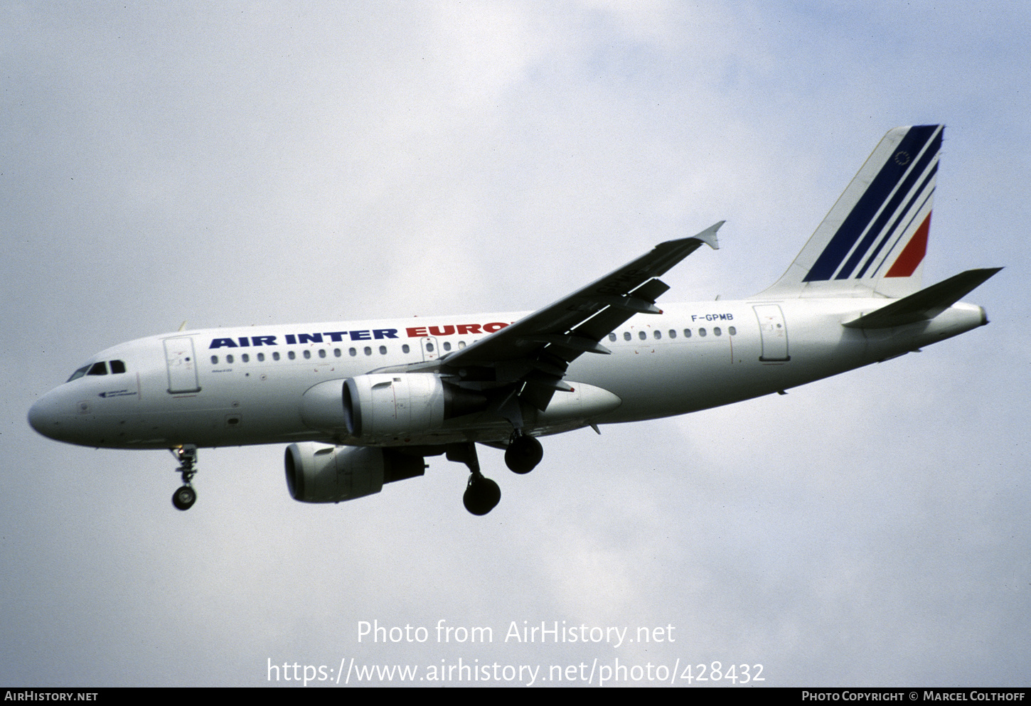 Aircraft Photo of F-GPMB | Airbus A319-113 | Air Inter Europe | AirHistory.net #428432