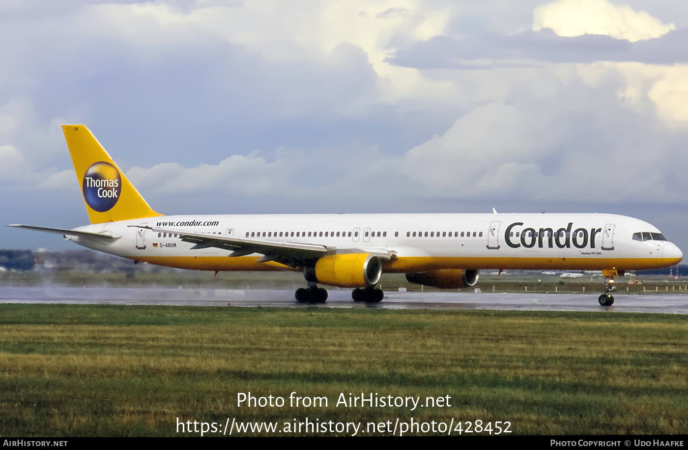 Aircraft Photo of D-ABOM | Boeing 757-330 | Condor Flugdienst | AirHistory.net #428452