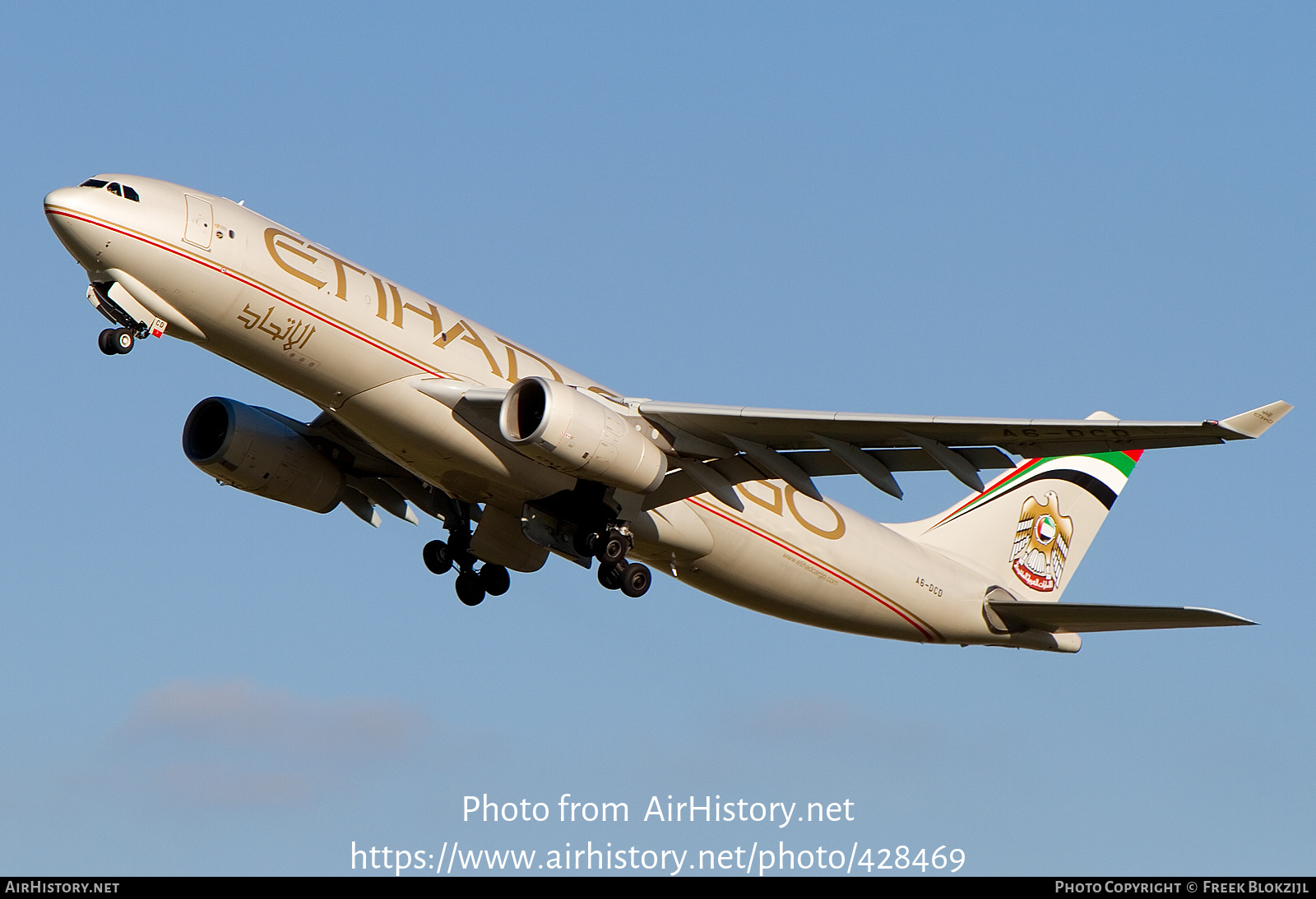 Aircraft Photo of A6-DCD | Airbus A330-243F | Etihad Airways Cargo | AirHistory.net #428469