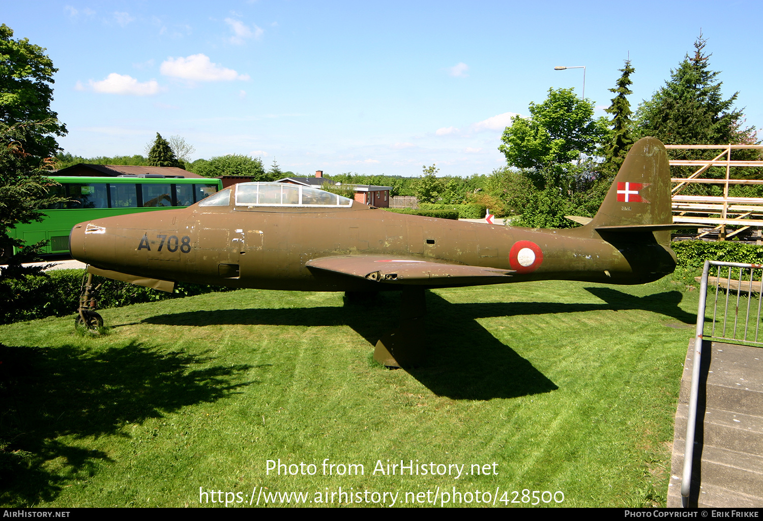 Aircraft Photo Of A 708 Republic F 84g Thunderjet Denmark Air