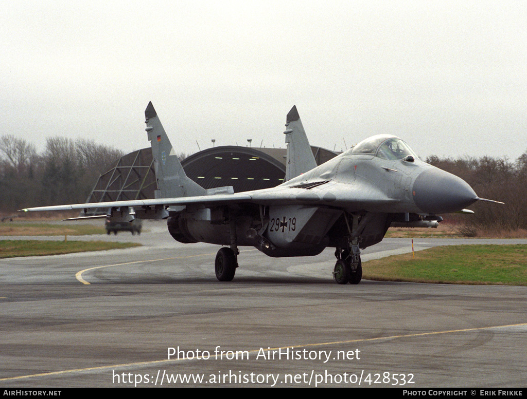 Aircraft Photo of 2919 | Mikoyan-Gurevich MiG-29G (9-12) | Germany - Air Force | AirHistory.net #428532