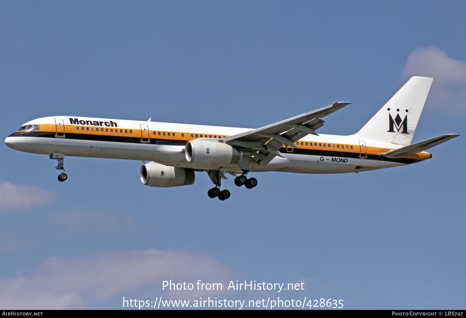 Aircraft Photo of G-MOND | Boeing 757-2T7 | Monarch Airlines | AirHistory.net #428635