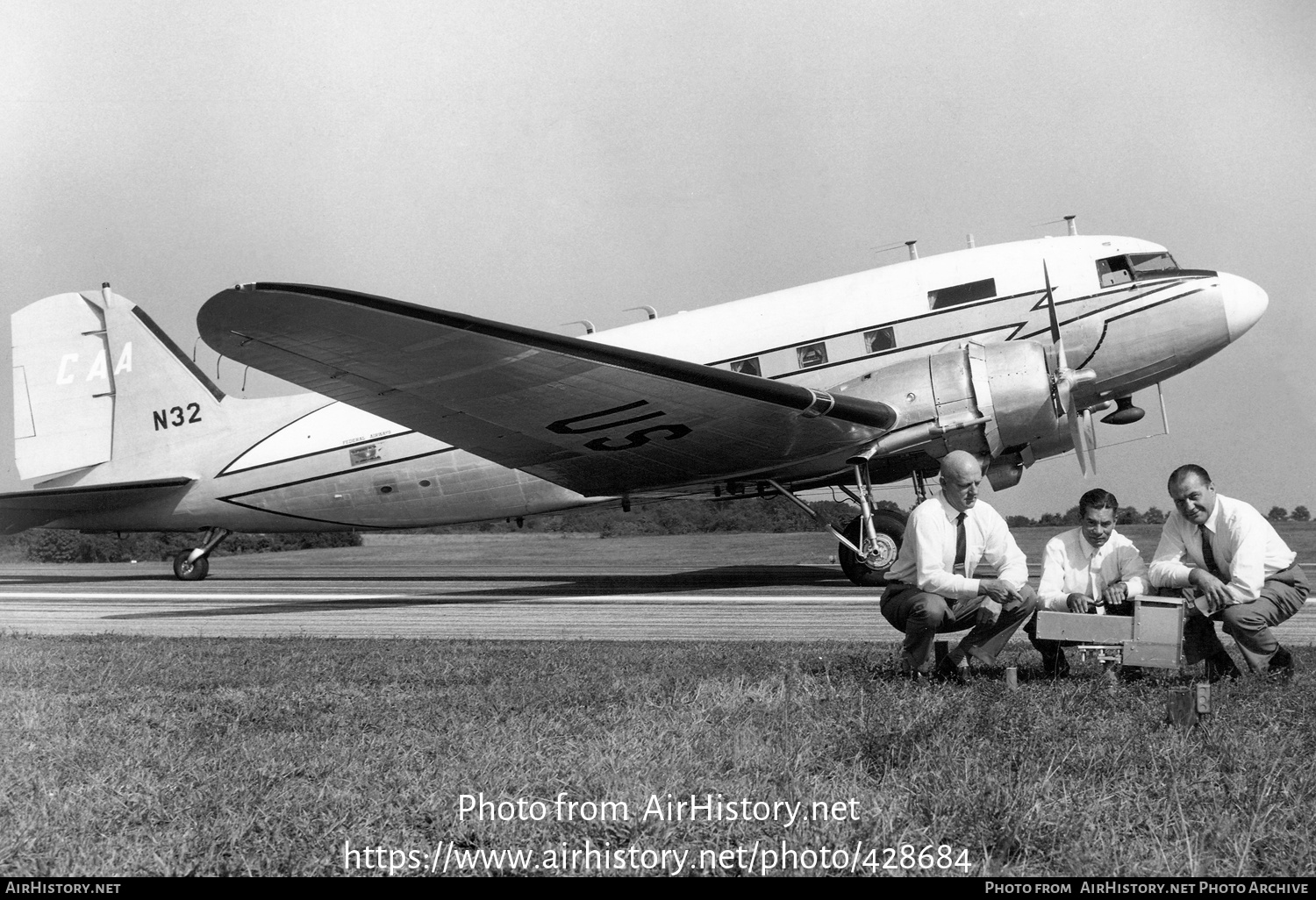 Aircraft Photo of N32 | Douglas TC-47J Skytrain | CAA - Civil Aeronautics Authority | AirHistory.net #428684