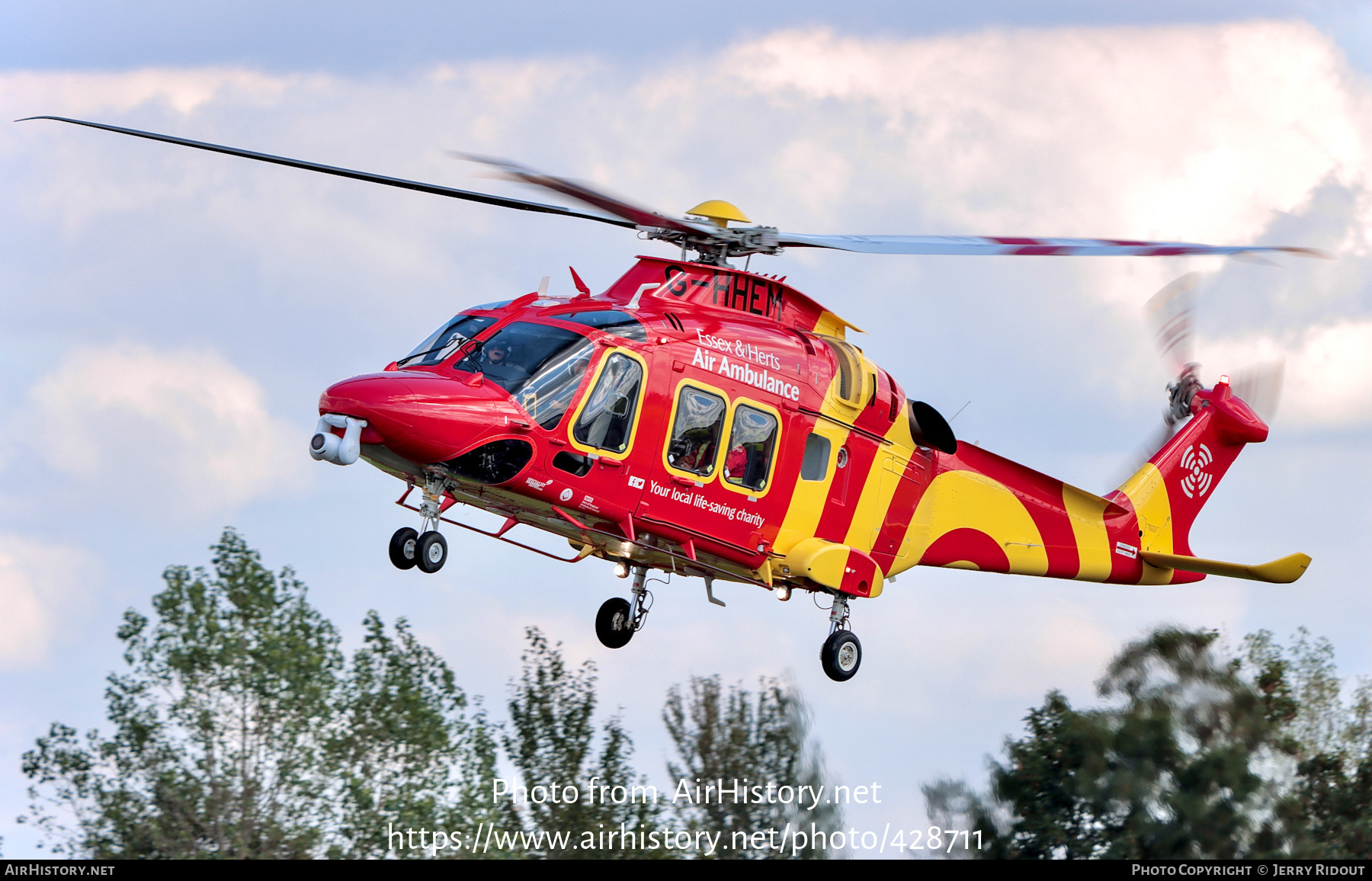 Aircraft Photo of G-HHEM | AgustaWestland AW-139 | Essex & Herts Air Ambulance | AirHistory.net #428711