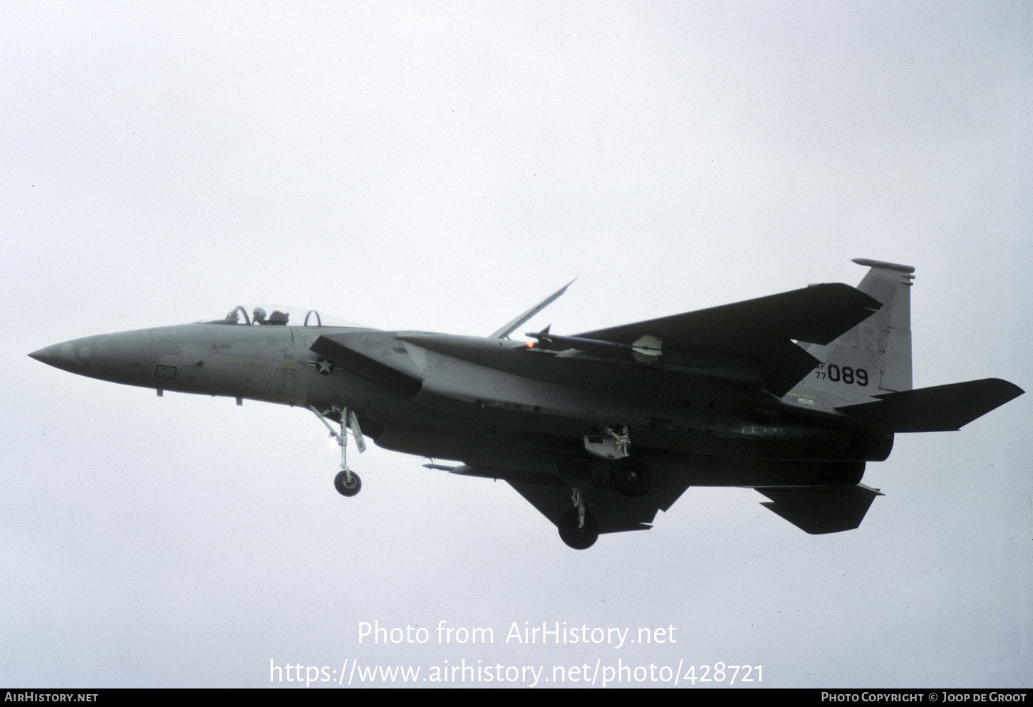 Aircraft Photo of 77-0089 / AF77-089 | McDonnell Douglas F-15A Eagle | USA - Air Force | AirHistory.net #428721