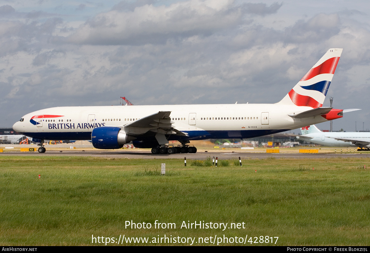 Aircraft Photo of G-VIIX | Boeing 777-236/ER | British Airways | AirHistory.net #428817