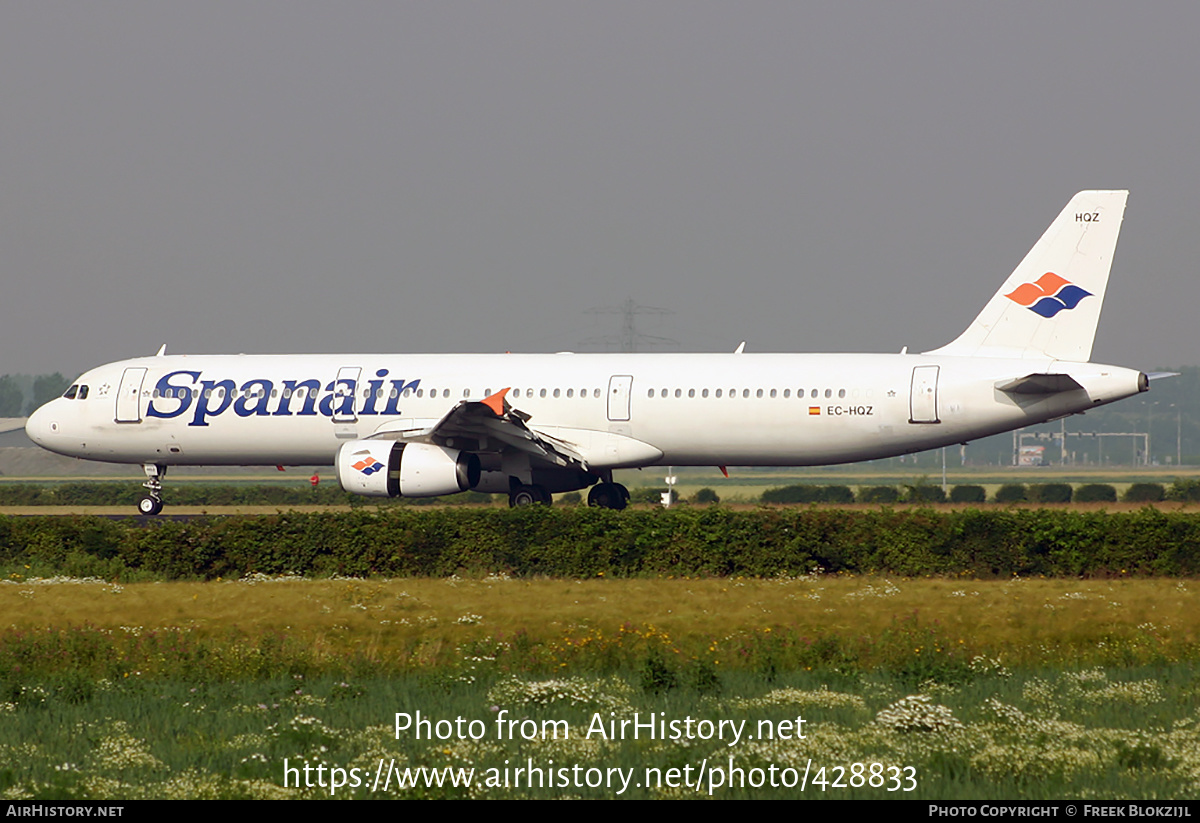 Aircraft Photo of EC-HQZ | Airbus A321-231 | Spanair | AirHistory.net #428833