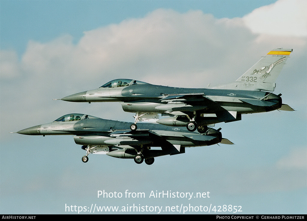 Aircraft Photo of 86-0332 / AF86-332 | General Dynamics F-16C Fighting Falcon | USA - Air Force | AirHistory.net #428852