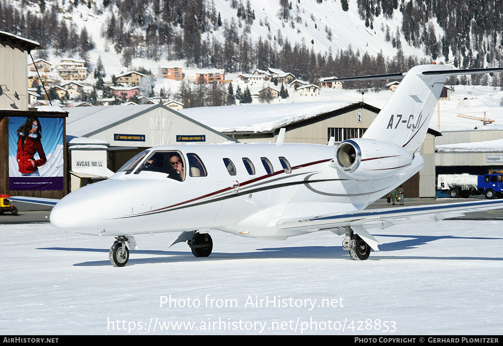 Aircraft Photo of A7-CJI | Cessna 525 CitationJet CJ1+ | AirHistory.net #428853